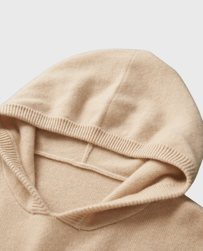 KASHMIR HOODIE BEIGE