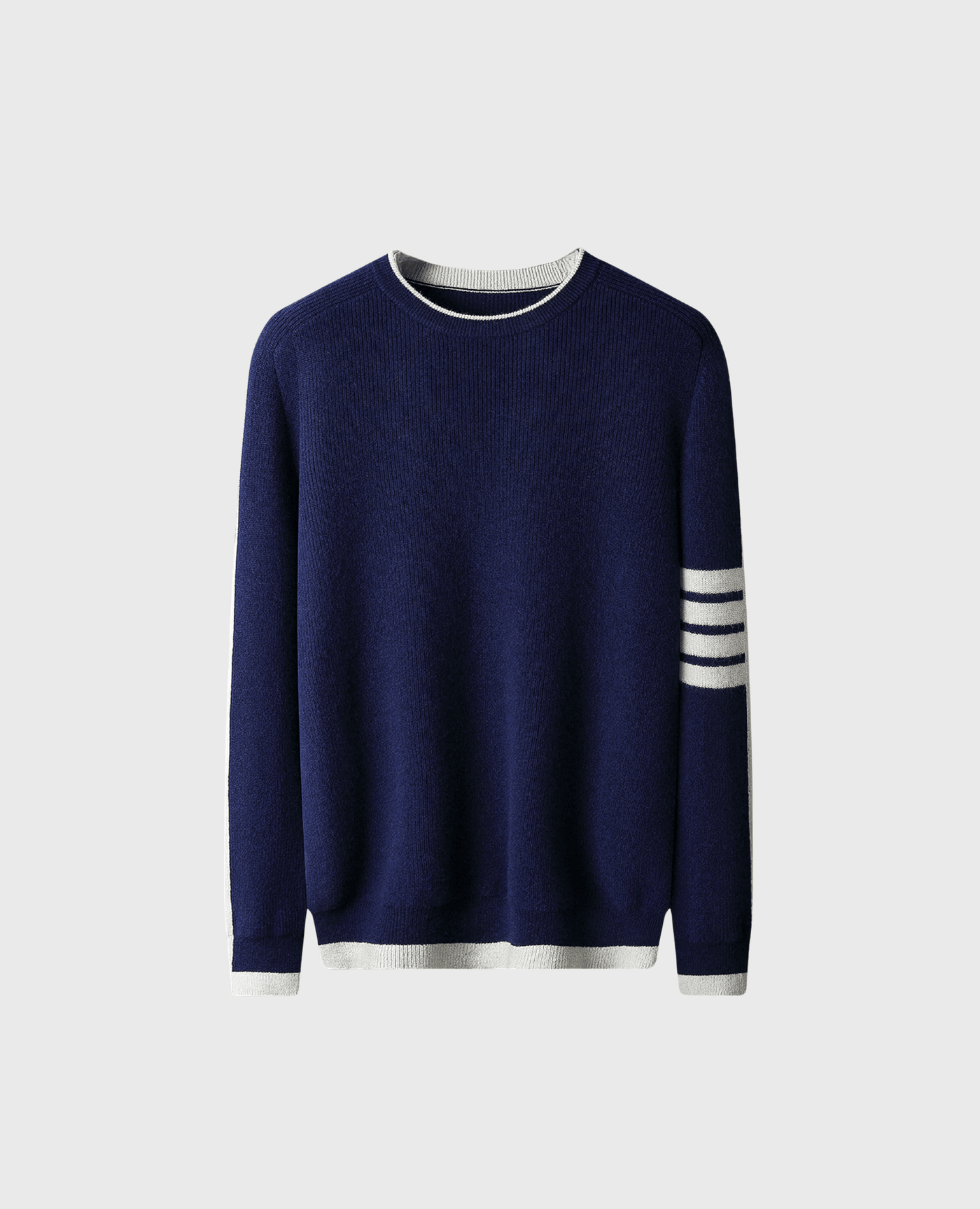 RIBBED-KNIT CREWNECK