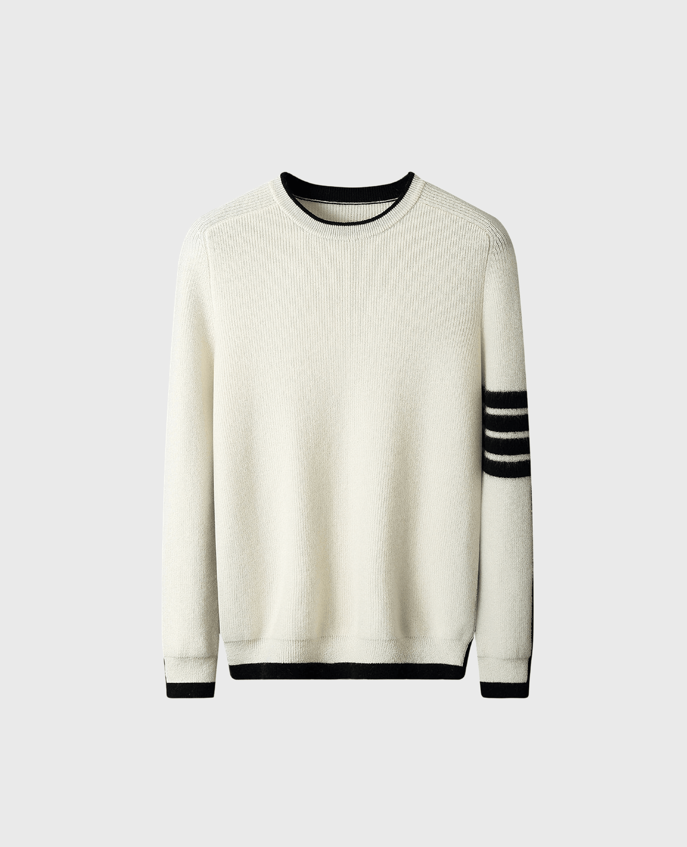 RIBBED-KNIT CREWNECK