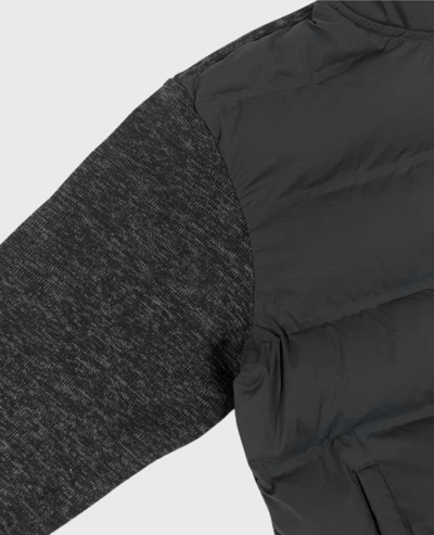 PUFFER CARDIGAN SVART