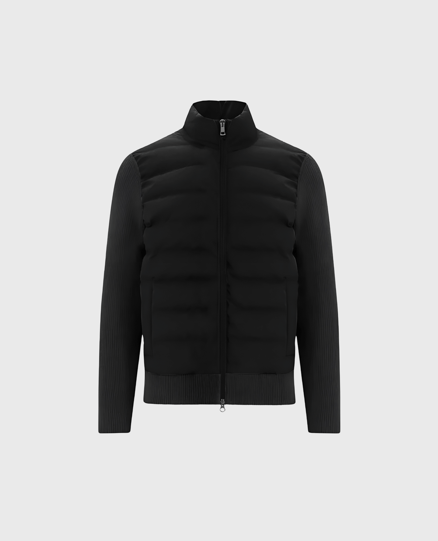 PUFFER CARDIGAN SVART