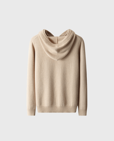 KASHMIR HOODIE BEIGE
