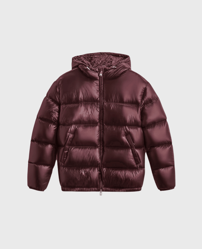 GLANSIG DUNJACKA SVART